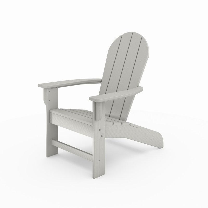 Dark Gray Adirondack Chair – Premium HDPE Poly Lumber For Pool, Patio, And Garden Elegance, Dark Gray