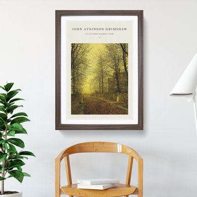 Autumns Golden Glow by John Atkinson Grimshaw - Picture Frame Graphic Art