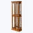 Curio Cabinet Lighted Curio Diapaly Cabinet with Adjustable Shelves and Mirrored Back Panel