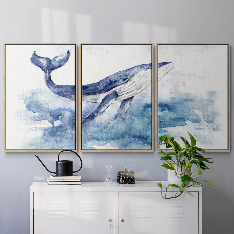 Beautiful Breach - Toile encadrée multi-pièces, H 36 po x l 75 po x P 2 po, Naturel