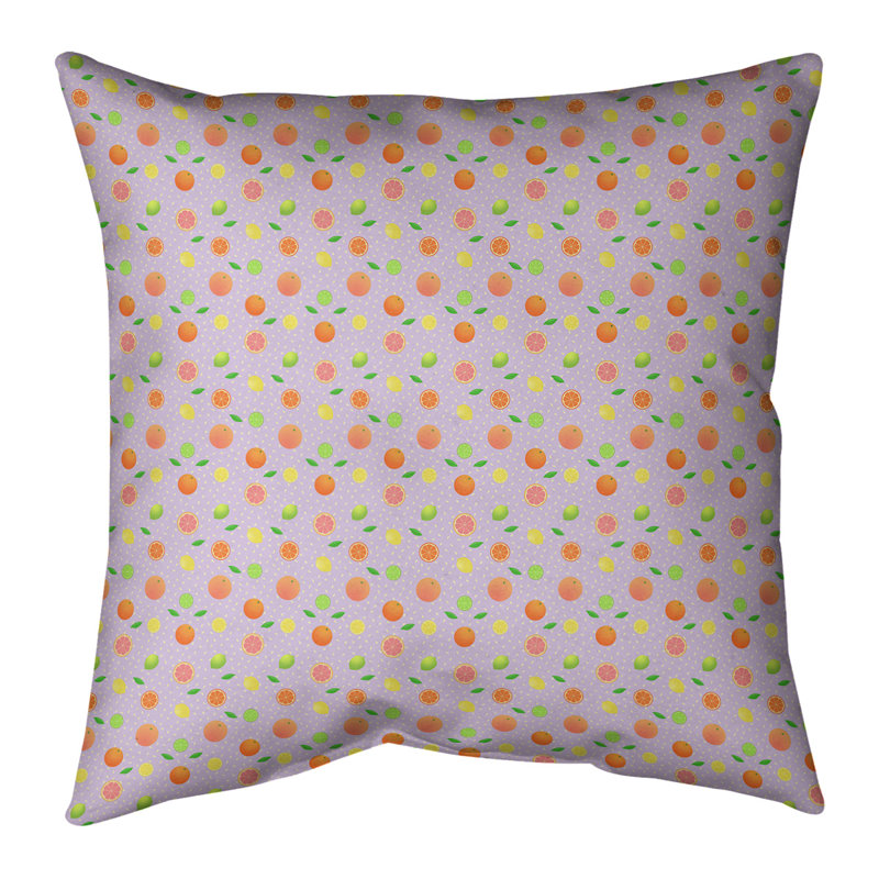Oreiller Katelyn Elizabeth, Pas de bourre, 20 po x 20 po, Lavande
