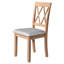 2 chaises de cuisine élégantes 2 pièces - Tissu rembourré avec pieds en bois massif et siège rembourré