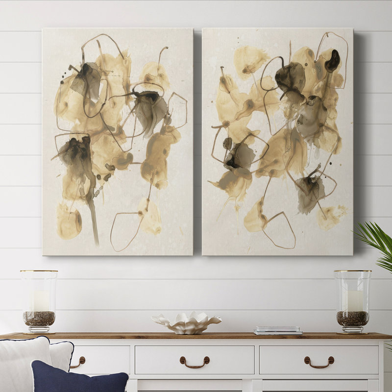 Earthtone Matrix I-Premium Gallery Wrapped Canvas -Ready to Hang, 18" H x 24" W