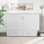 Kindig Murphy Bed Chest with 6" Mattress, Storage and Built-in Charger