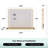 Jahziyah LED Lighted Hollywood Makeup Mirror Vanity Mirror with Dimmable & Memory Function-661436962-661436970
