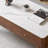 Modern solid wood rock plate coffee table-279103949