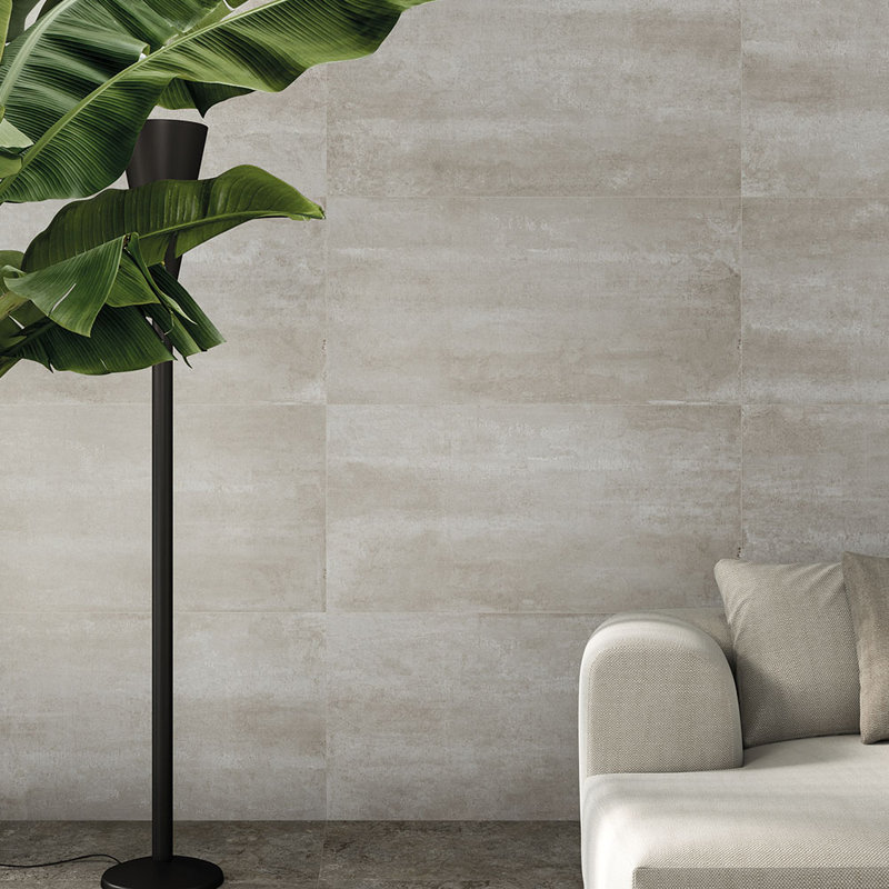 Carreau de porcelaine 24 x 48 Iridium, Gris