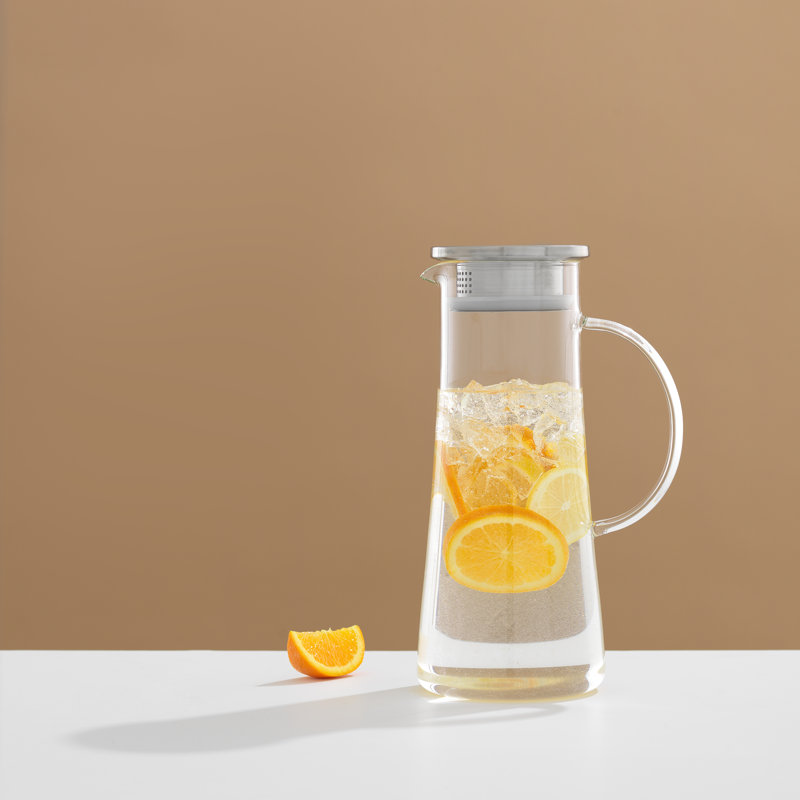 Pichet à boisson en verre avec poignée JoyJolt Breeze, 50 oz