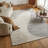 Rug Branch Evara 8' x 11' (7'7" x 10'10") Beige/Brown Abstract Area Rug, Contemporary, Medium Pile, Stain-Resistant Carpet - Living Room, Bedroom, Dining Room, and Kitchen-398570331