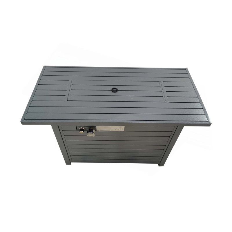 Propane Outdoor Fire Pit Table With Lid
