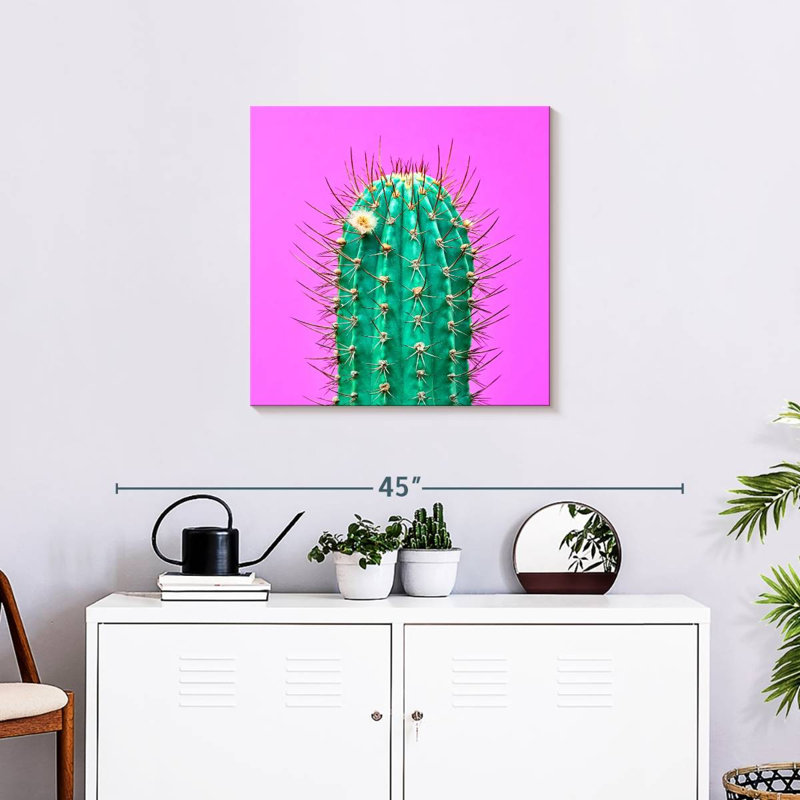 Harnek Floral Cactus, 24" H x 24" W