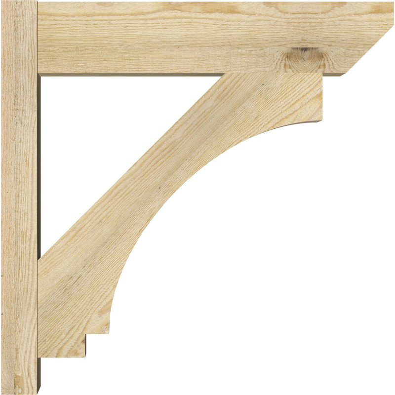 Imperial Slat Outlooker, 22" D x 22" H, 8" W Douglas Fir (Rough Sawn)