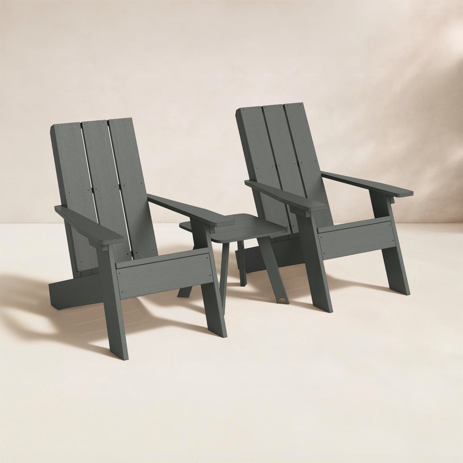 Byrnes 2 - Person Patio Conversation Set, Coastal Teak