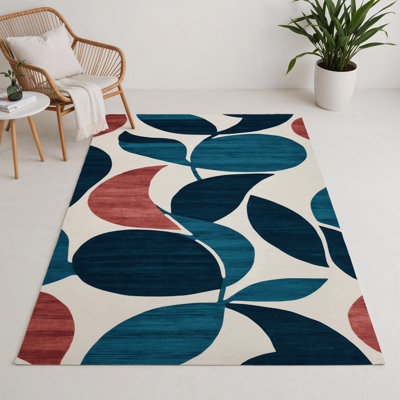 Tapis intérieur et extérieur vert Watercolor