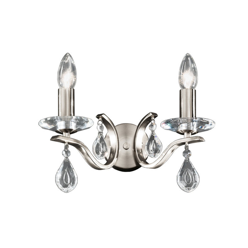 Candle Wall Light, Satin Nickel