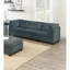 Ensemble de canapé modulaire en chenille gris 6 pièces