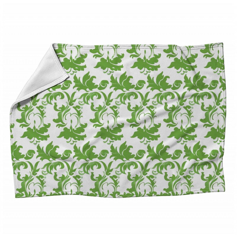 Floral Art Machine Printed Throw Blanket, Throw
