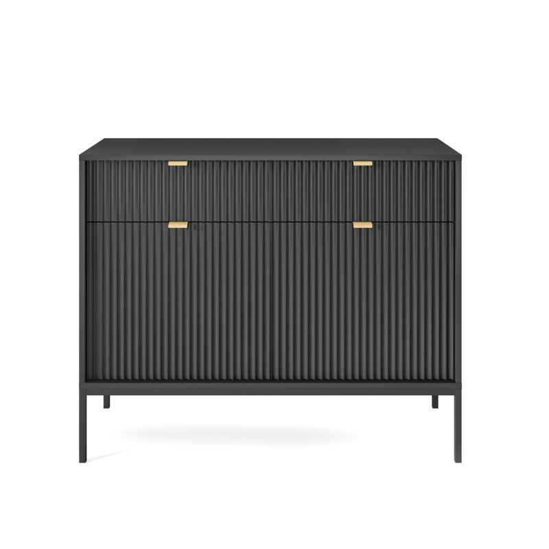 Beton 104cm Sideboard, Black
