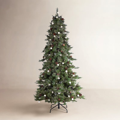 90' Lighted Artificial Fir Christmas Tree
