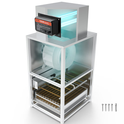 Purificateur d'air CVC pour toute la maison, lumière UV 72 W dans un conduit pour les systèmes de climatisation