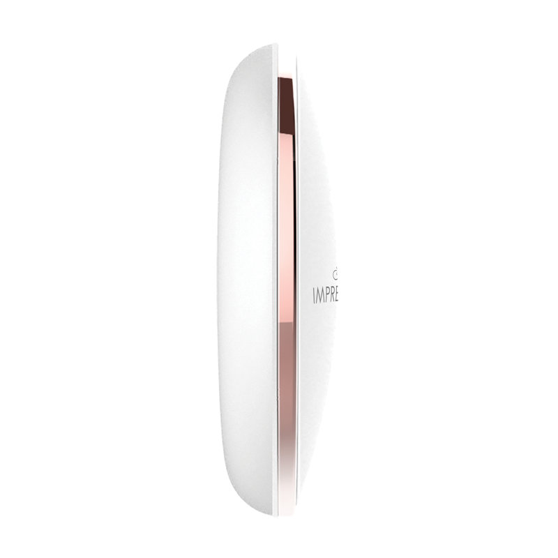 Coco LED Compact Mirror with Dimmer Button, Round Makeup Mini Travel Mirror with 7X Magnifying Glass