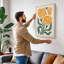 Sunburst Blooms Botanical - Wrapped Canvas-232507490-232507497