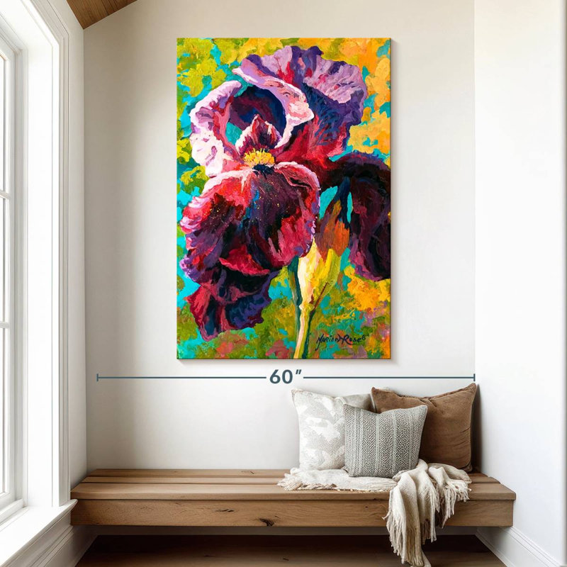 Iris Study I, 51" H x 34" W