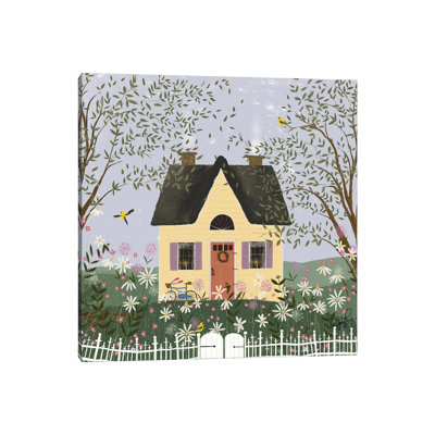 " Yellow House On A Hill " by Joy Laforme