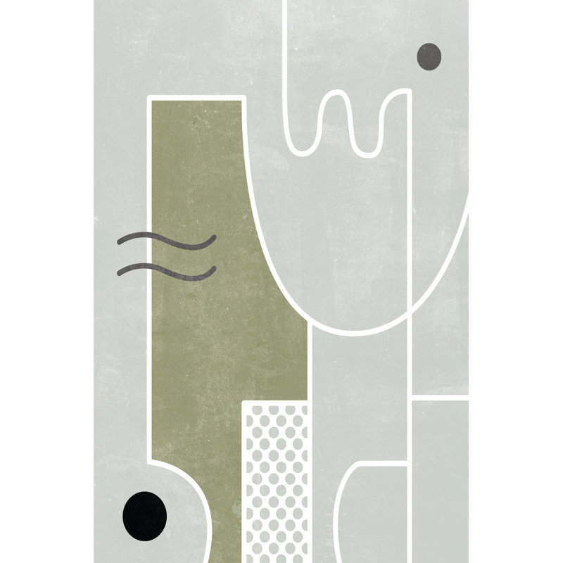 White Tile II by Melissa Wang - Wrapped Canvas Print, 46cm H x 30cm W x 3.8cm D