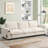 Chenille Sectional Sofa with Bluetooth Speaker,Comfy Cloud Couch Set with Drop Down Table,Cup Holders,USB Charger,Storage Armrest,Wide Seat Sofa for Living Room,Apartment,Office-1246198929