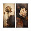 Rustic Lotus Serenity - lot de 2 lotus en métal-810225559