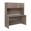 Bureau 60 po x 24 po avec rehausse, finition brune-131098729