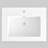 24"W x 18"D Wall Mounted Solid Surface Sink with Overflow & Single-Faucet Hole-112964836