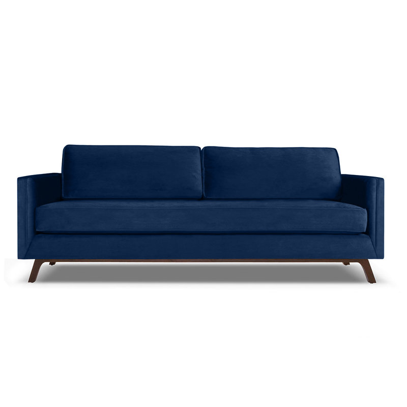 Canapé Zeno, Bleu, H 33 po x l 72 po x P 37 po