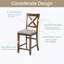 Ensemble de chaises à hauteur de comptoir pour 4 personnes, chaise de cuisine avec siège rembourré, tabouret de bar à hauteur de comptoir pour salle à manger-977803653