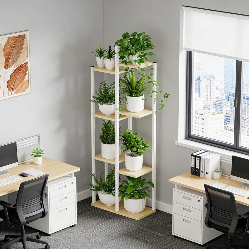 Support à plantes à 7 niveaux pour plantes d'intérieur - Tablette de coin en métal pour pots multiples - Décoration de jardin