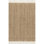 Tapis brun campagnard à pampilles en jute touffeté à la main Werts