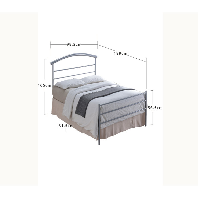 Solid Wood Bed, Single (3')