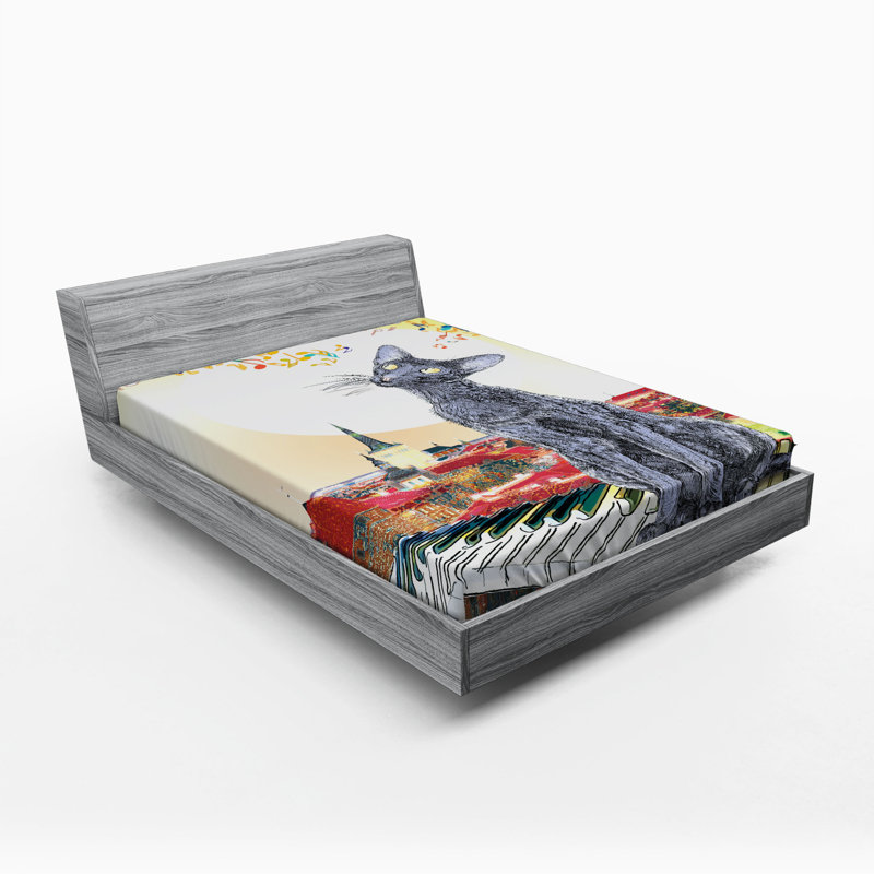 Drap-housse pour chat, Drap-housse grand, Chat blanc 2
