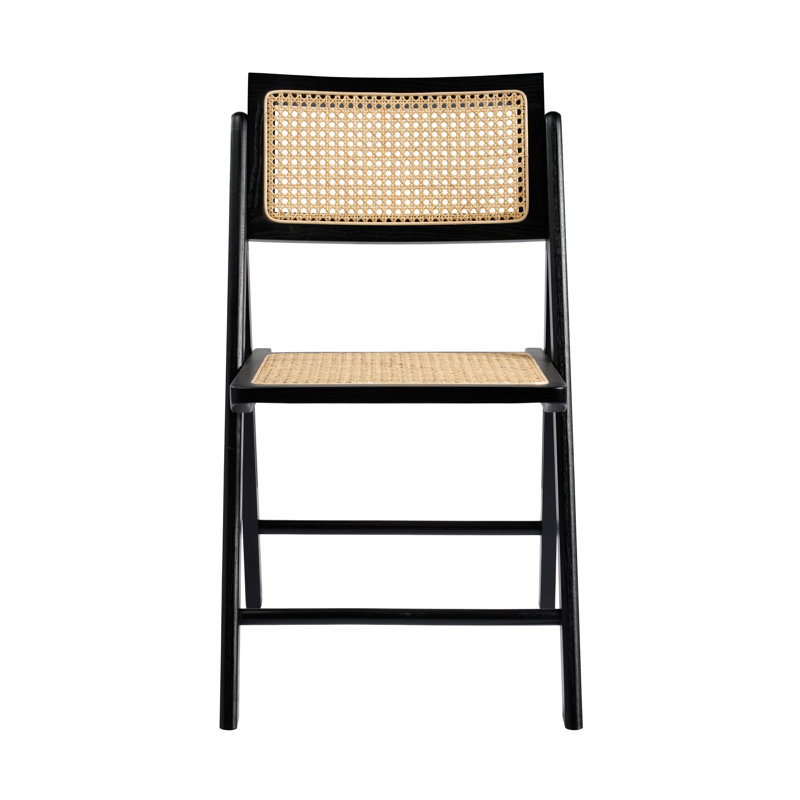 ASHTON FOLDING DINING CHAIR, Black