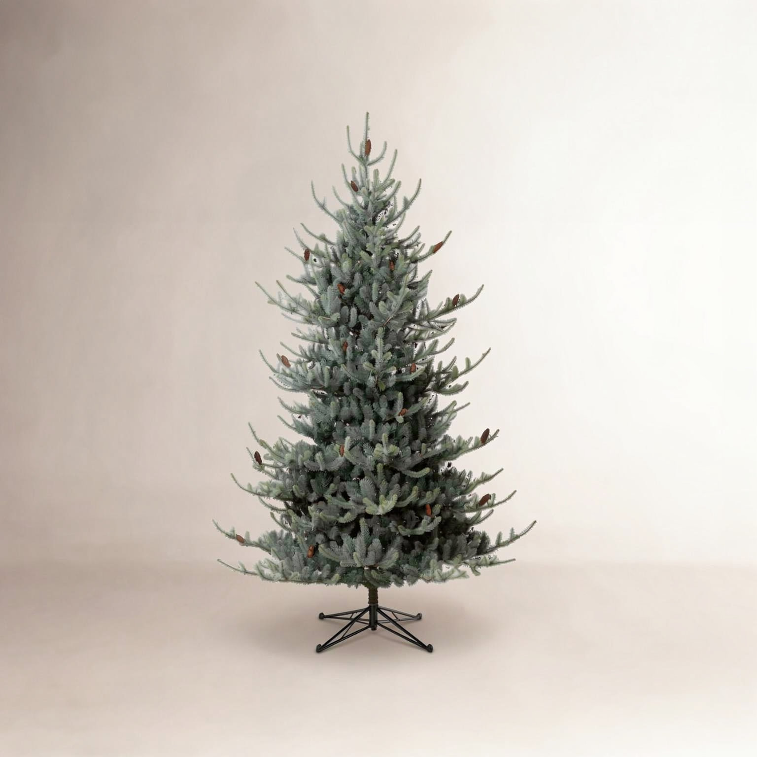 Pre-Lit Blue Spruce Fir Christmas Tree, 10' H