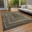 Machine Washable Indoor/Outdoor Xhevrie ACN1725 Brown Rug-1709581547