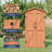 Outdoor Lockable 3 ft. W x 2 ft. D Solid Wood Vertical Storage Shed-98667795