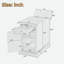 Table de bout classique avec ports USB, tiroir et armoire spacieuse-580998014