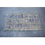Tapis rétro bleu patchwork 27,2 x 50 po
