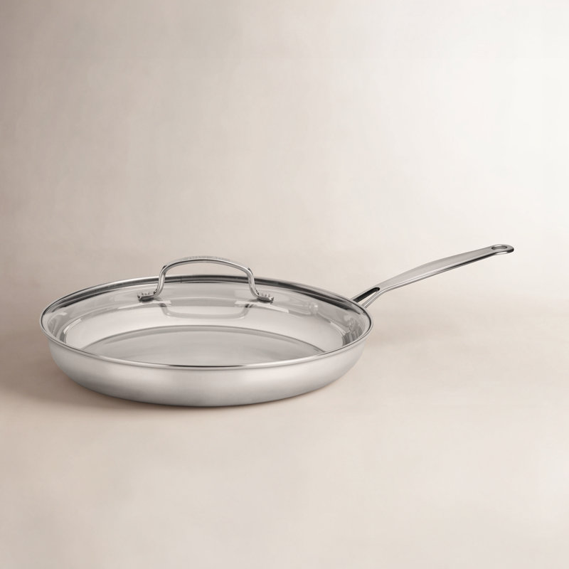 Poêle 2 pièces Cuisinart Chef's Classic en acier inoxydable (18/10) avec couvercle