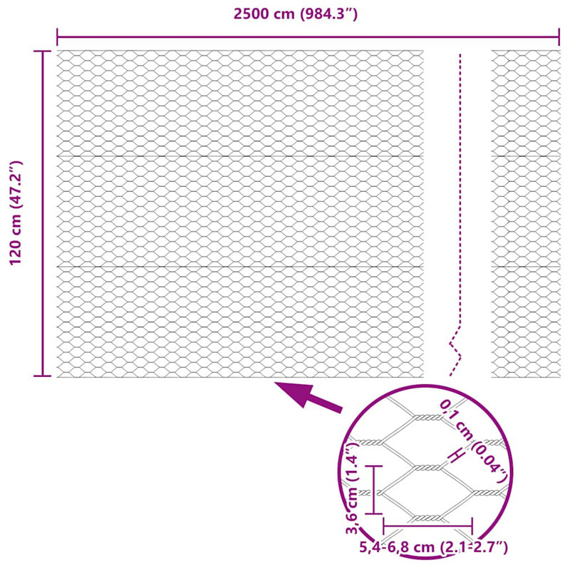 Vidaxl Fence With Posts PVC-Coated Steel, Green, 120cm H x 2500cm W x 3.2cm D