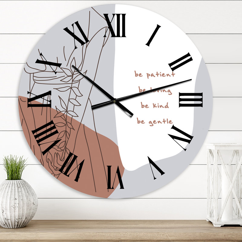 Horloge murale Be Be Be Be, Surdimensionné