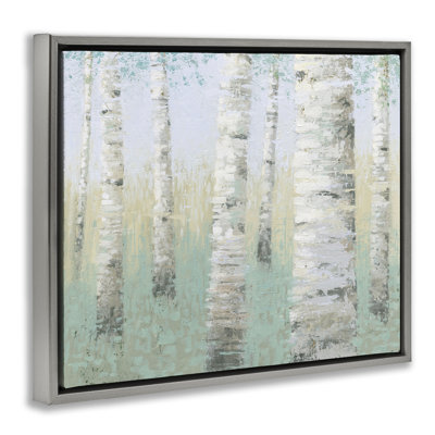 "Blue Birch Forest", art mural sur toile flottante par Wellington Studio