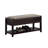 Seating Bench with Shoe Storage, Espresso
